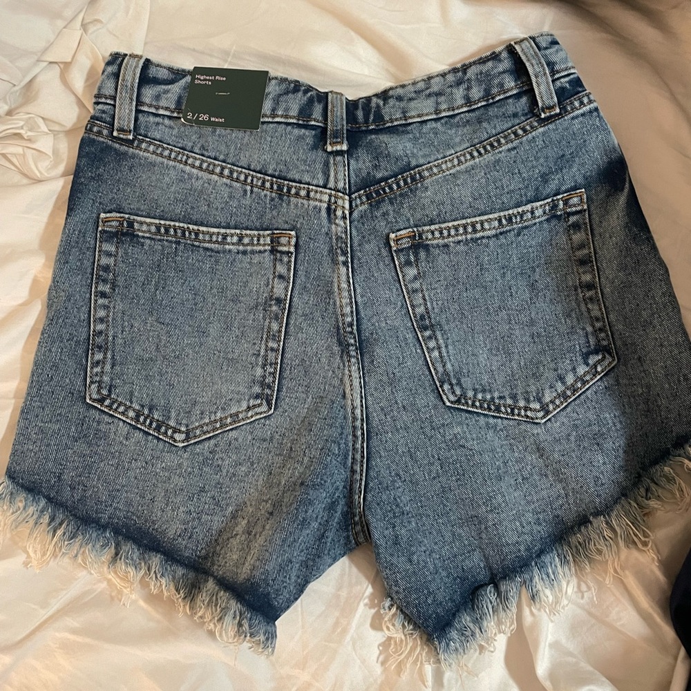 Denim Button Up Shorts - Picture 2 of 2